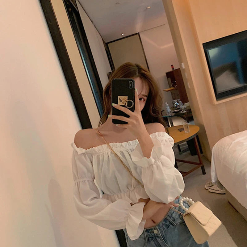 Women's Sexy Off Shoulder Top, Puff Sleeve (FREE SHIPPING)