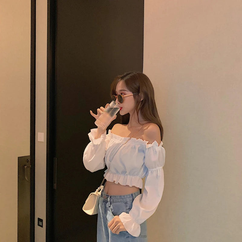 Women's Sexy Off Shoulder Top, Puff Sleeve (FREE SHIPPING)