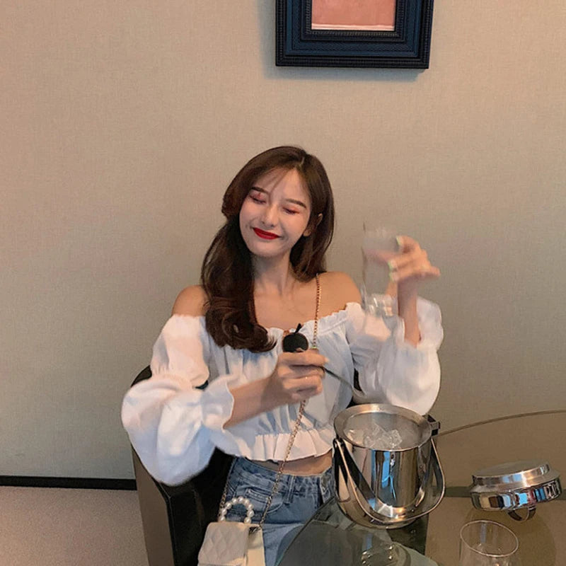 Women's Sexy Off Shoulder Top, Puff Sleeve (FREE SHIPPING)