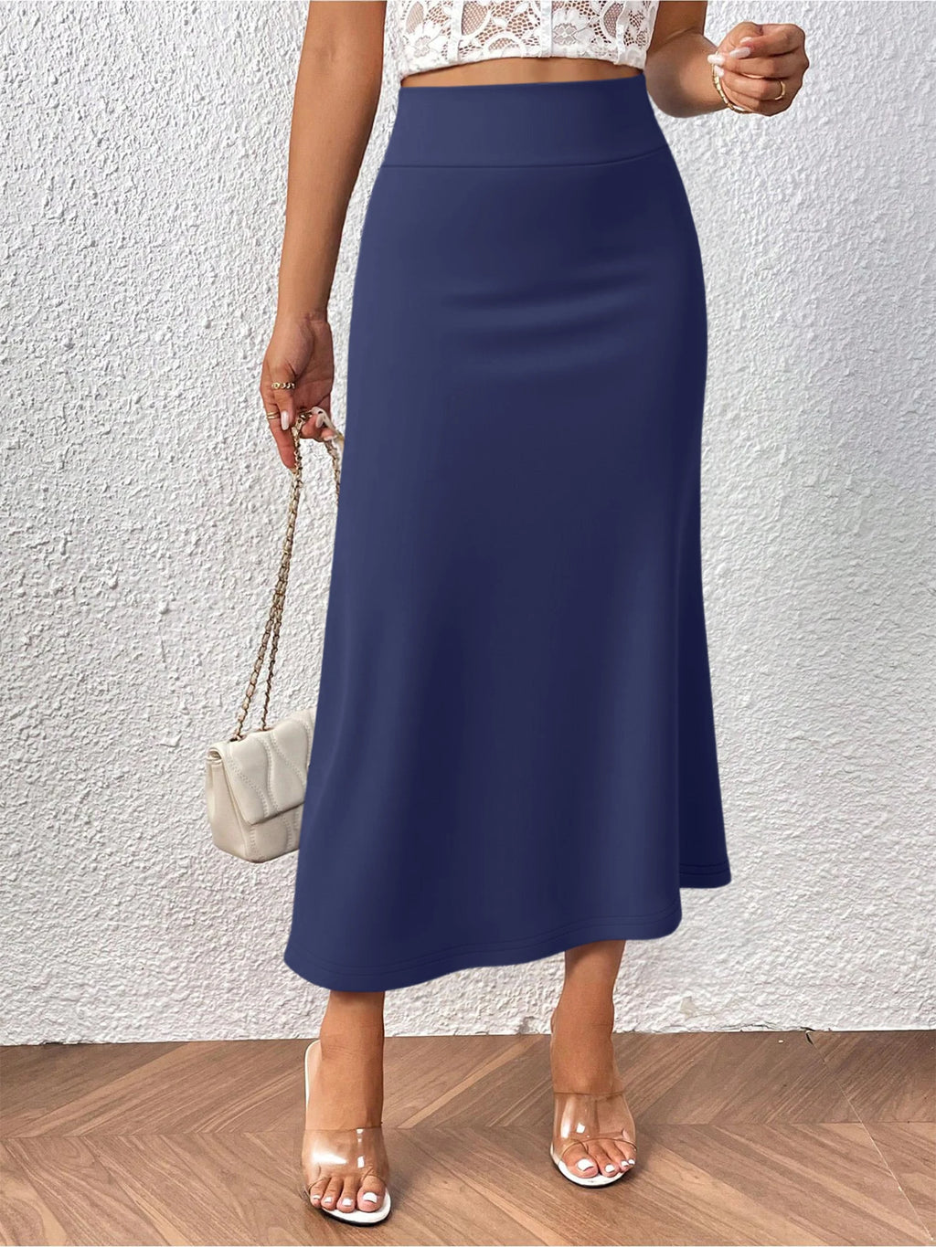 Women's High‑Waisted Mermaid Flared Hem Skirt (FREE SHIPPING)