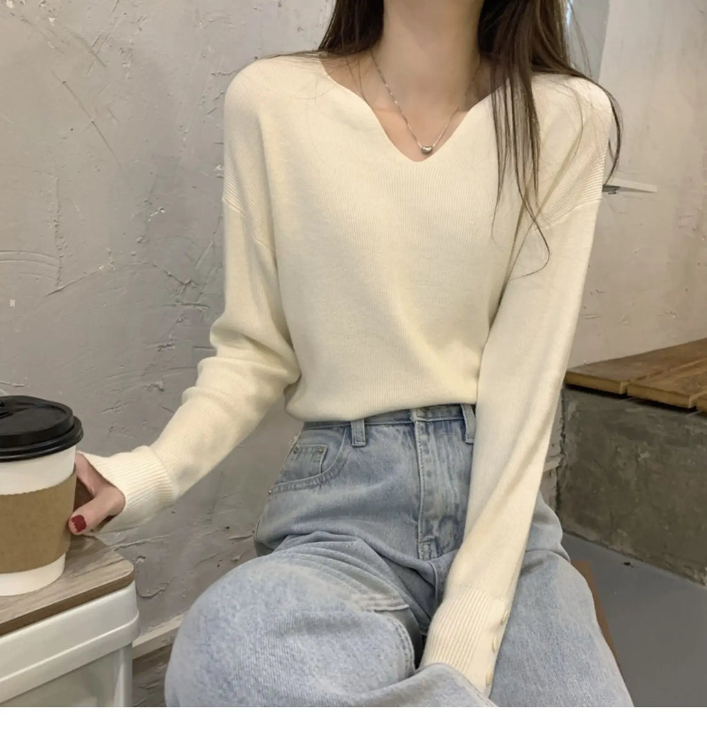 Autumn/Winter V Neck Sweater For Women (FREE SHIPPING)