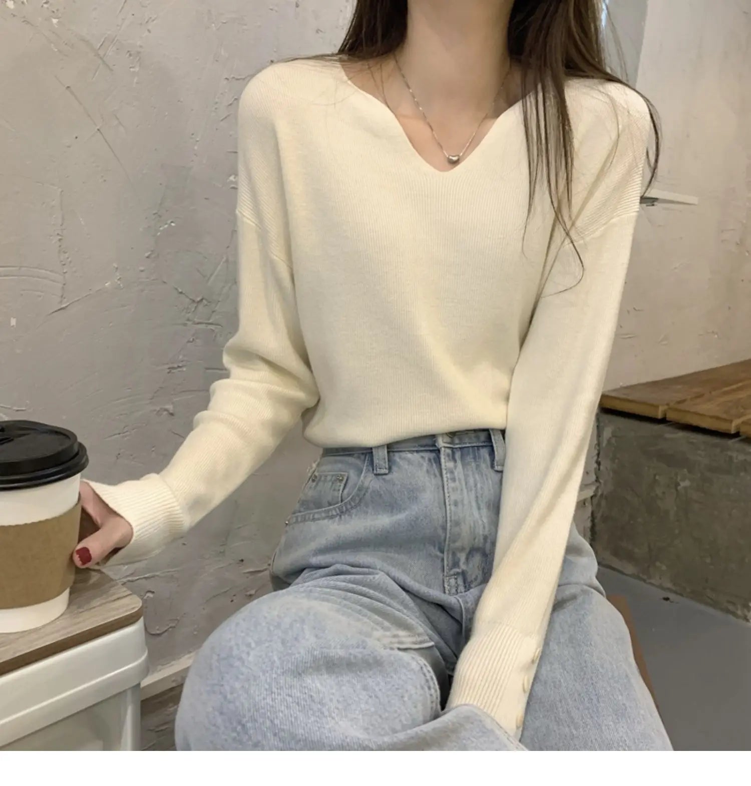 Autumn/Winter V Neck Sweater For Women (FREE SHIPPING)