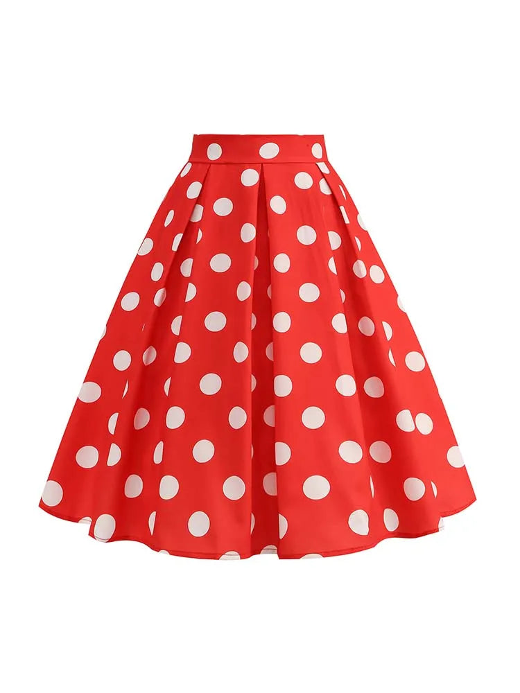 Women's Retro Vintage 50s Pleated Party Skirt – Full, Flirty & Timeless