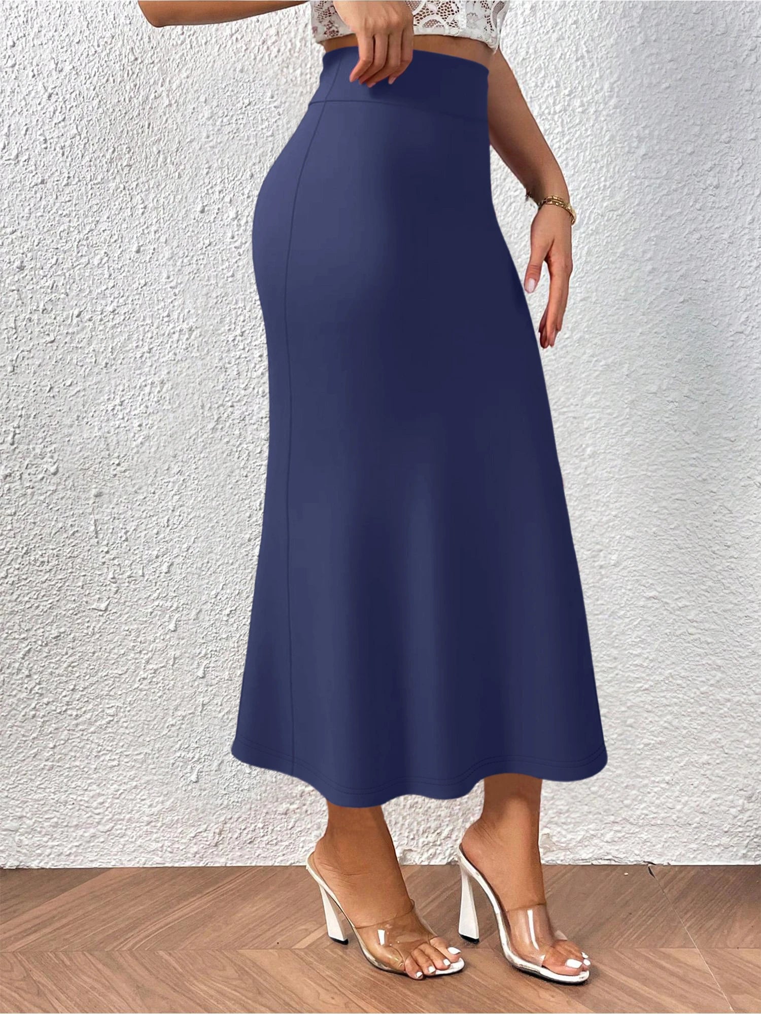Women's High‑Waisted Mermaid Flared Hem Skirt (FREE SHIPPING)