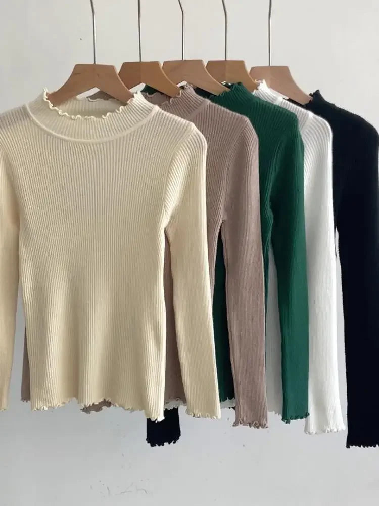Autumn/Winter Basic Women's Mock Neck Pullovers (FREE SHIPPING)