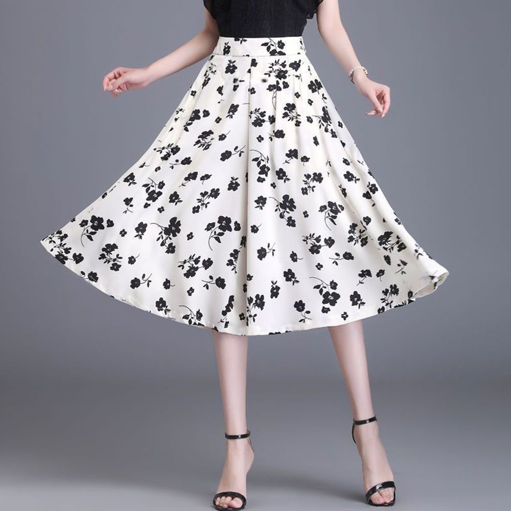 2023 New Summer Fashion Printing High Waist Wide Leg Pants Ladies Office Lady Geometric Elastic Waist Trousers Women Clothing