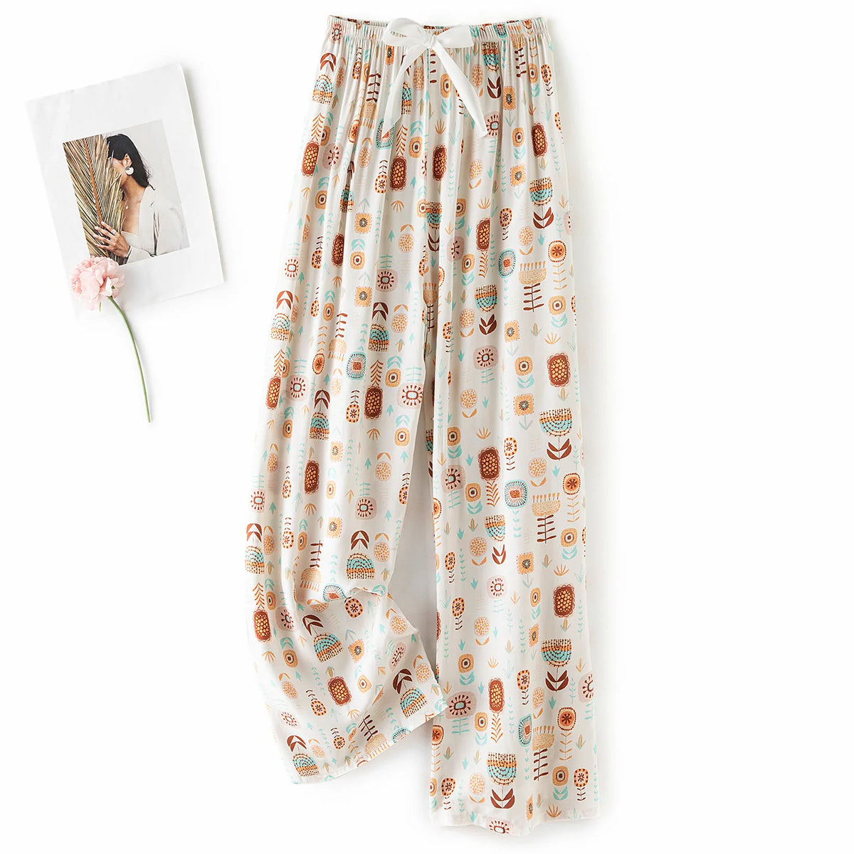 Women's Casual Wide-Leg Pants – 36 Colors & Prints to Choose From