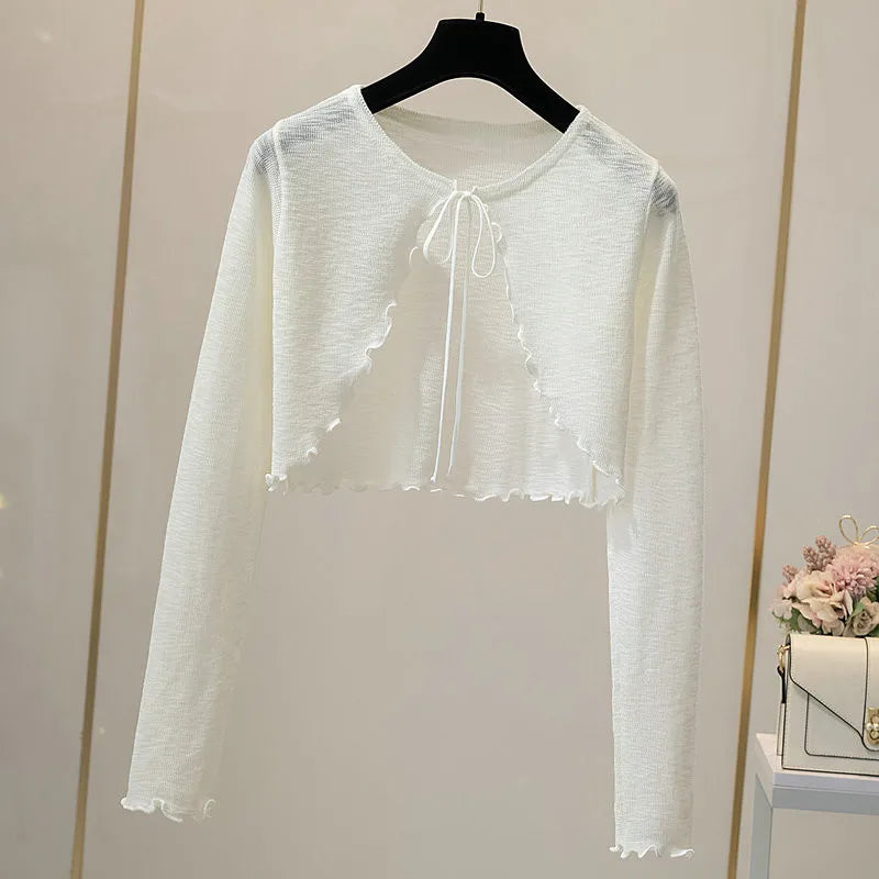 Front Tie Cardigan Women's Bolero Sweater (FREE SHIPPING)