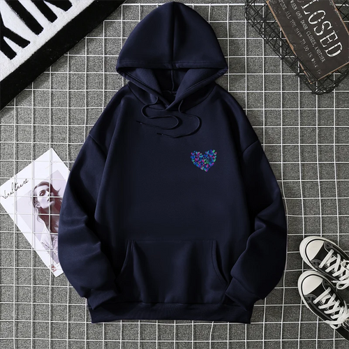 A Simple Depiction Of Love Printed Women's Hoodie (FREE SHIPPING)