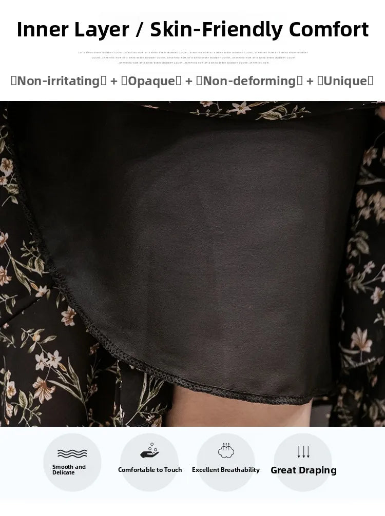 Summer Beach Skirt for Women Floral Print Gown