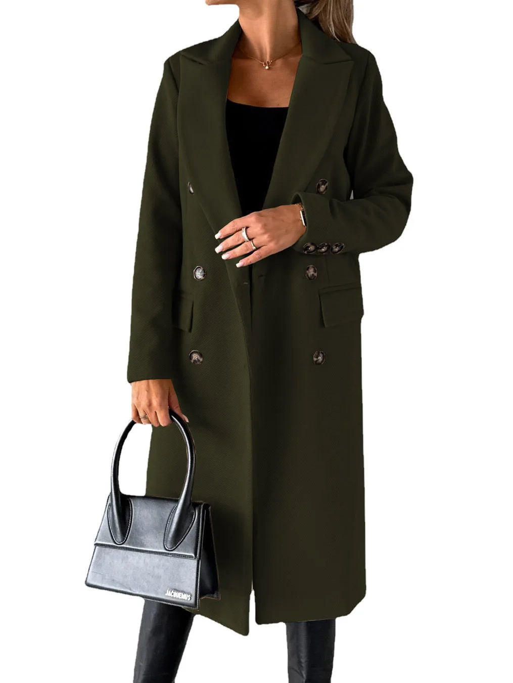 Women's Wool, Double-Breasted Coat (FREE SHIPPING)