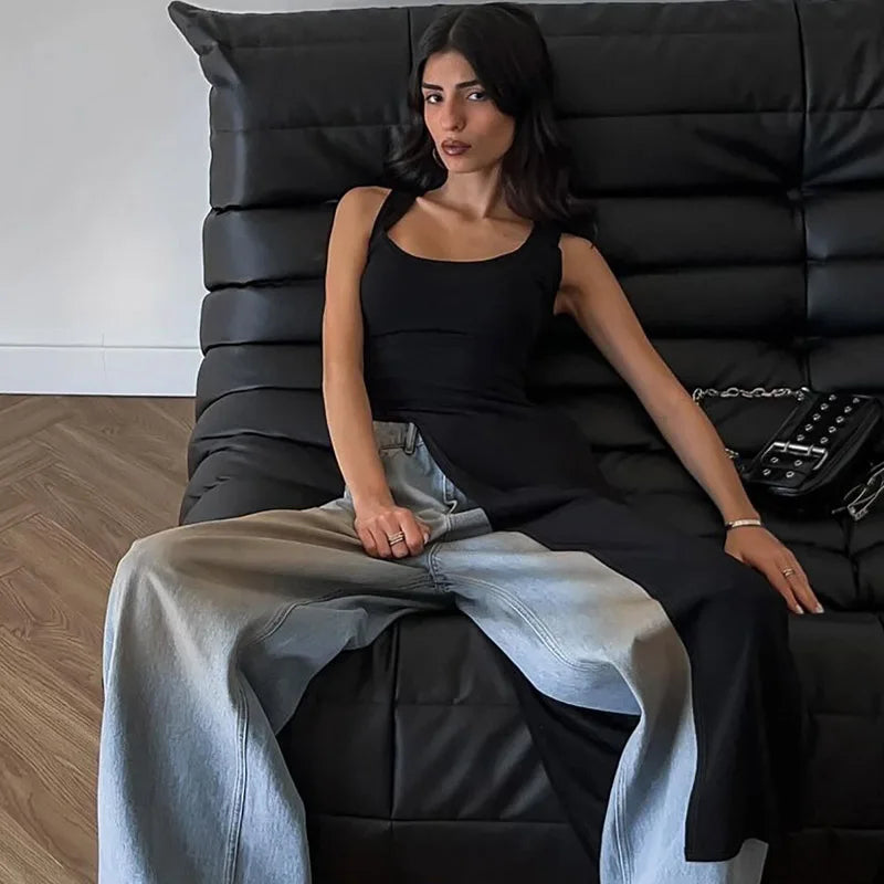 Sexy Side High Split Midi Dress (FREE SHIPPING)