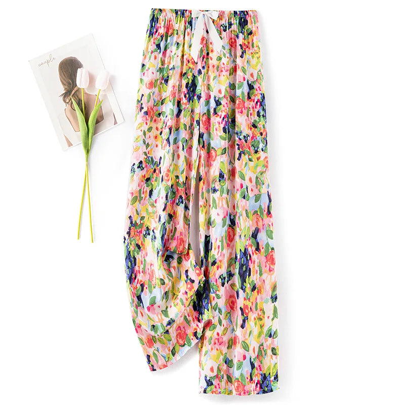 Women's Casual Wide-Leg Pants – 36 Colors & Prints to Choose From