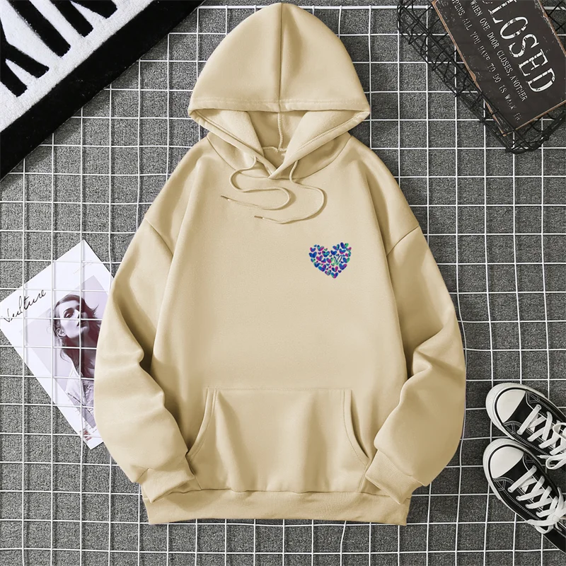 Women's Love Graphic Hoodie – Soft, Cozy & Sweet Printed Sweatshirt