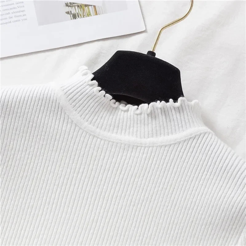 Autumn/Winter Basic Women's Mock Neck Pullovers (FREE SHIPPING)