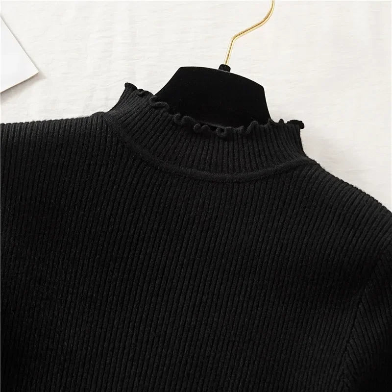 Autumn/Winter Basic Women's Mock Neck Pullovers (FREE SHIPPING)