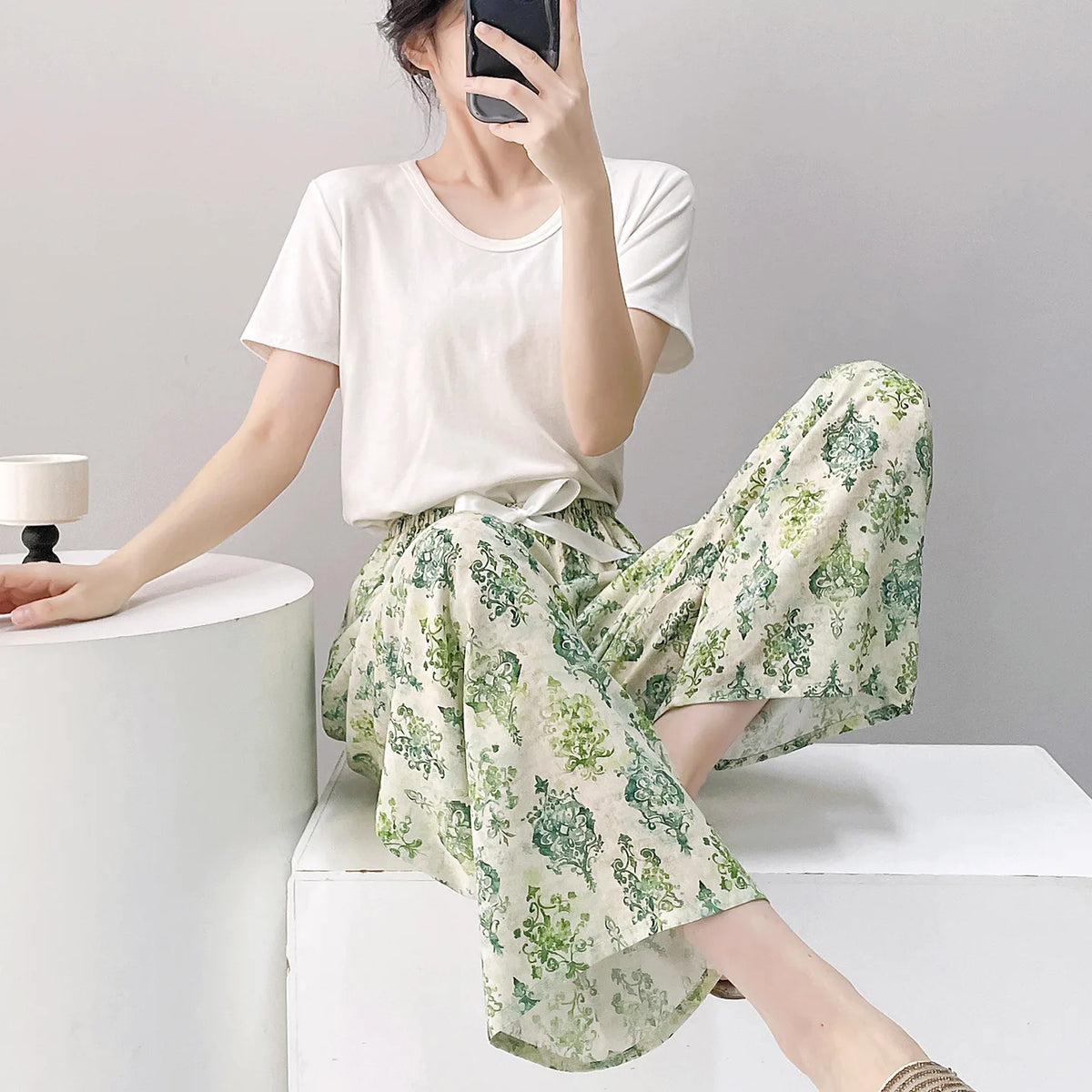 Women's Casual Wide-Leg Pants – 36 Colors & Prints to Choose From