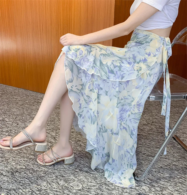 Women's Beach Wrap Skirt – 49 Colors & Prints, Lightweight Summer Essential