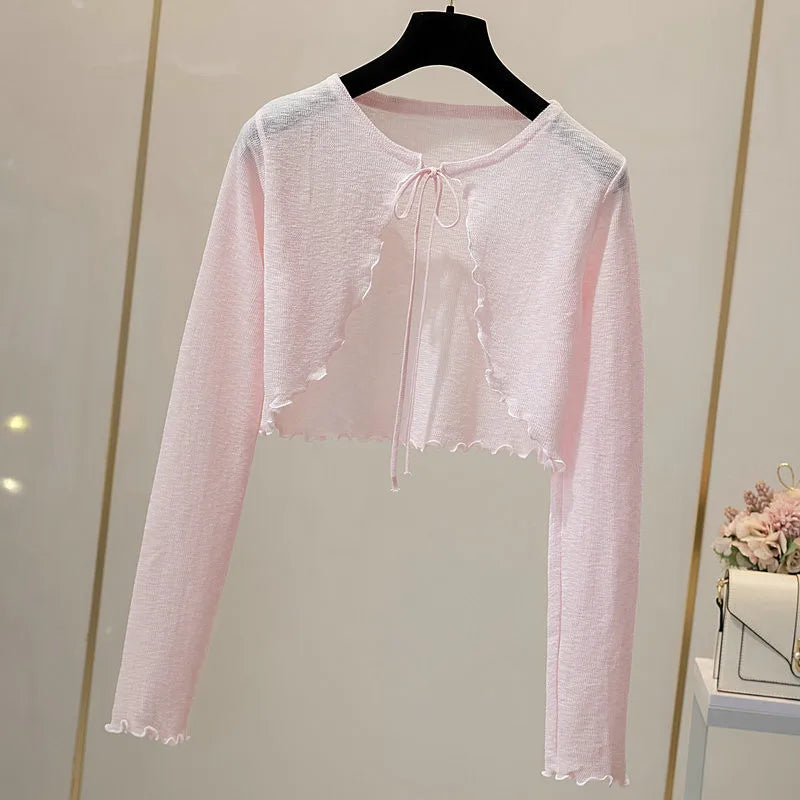 Front Tie Cardigan Women's Bolero Sweater (FREE SHIPPING)