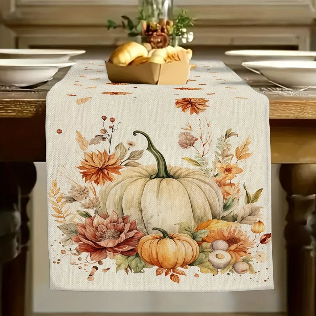 1pc Autumn Harvest Festival Table Runner
