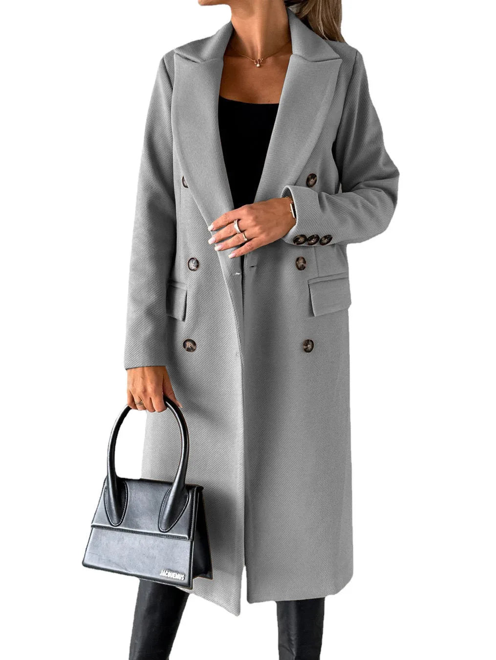 Women's Wool, Double-Breasted Coat (FREE SHIPPING)