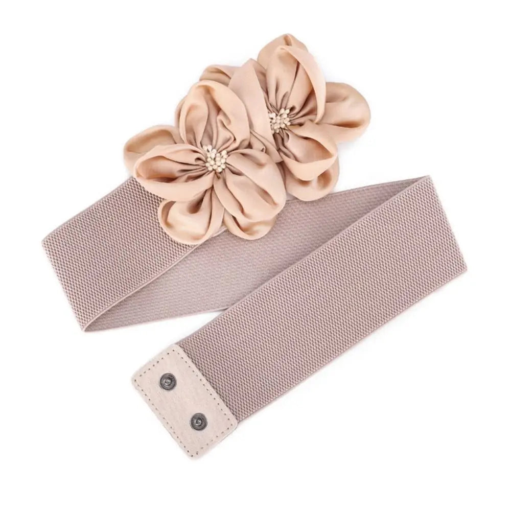Women Fashion Floral Wide Elastic Belt (FREE SHIPPING)