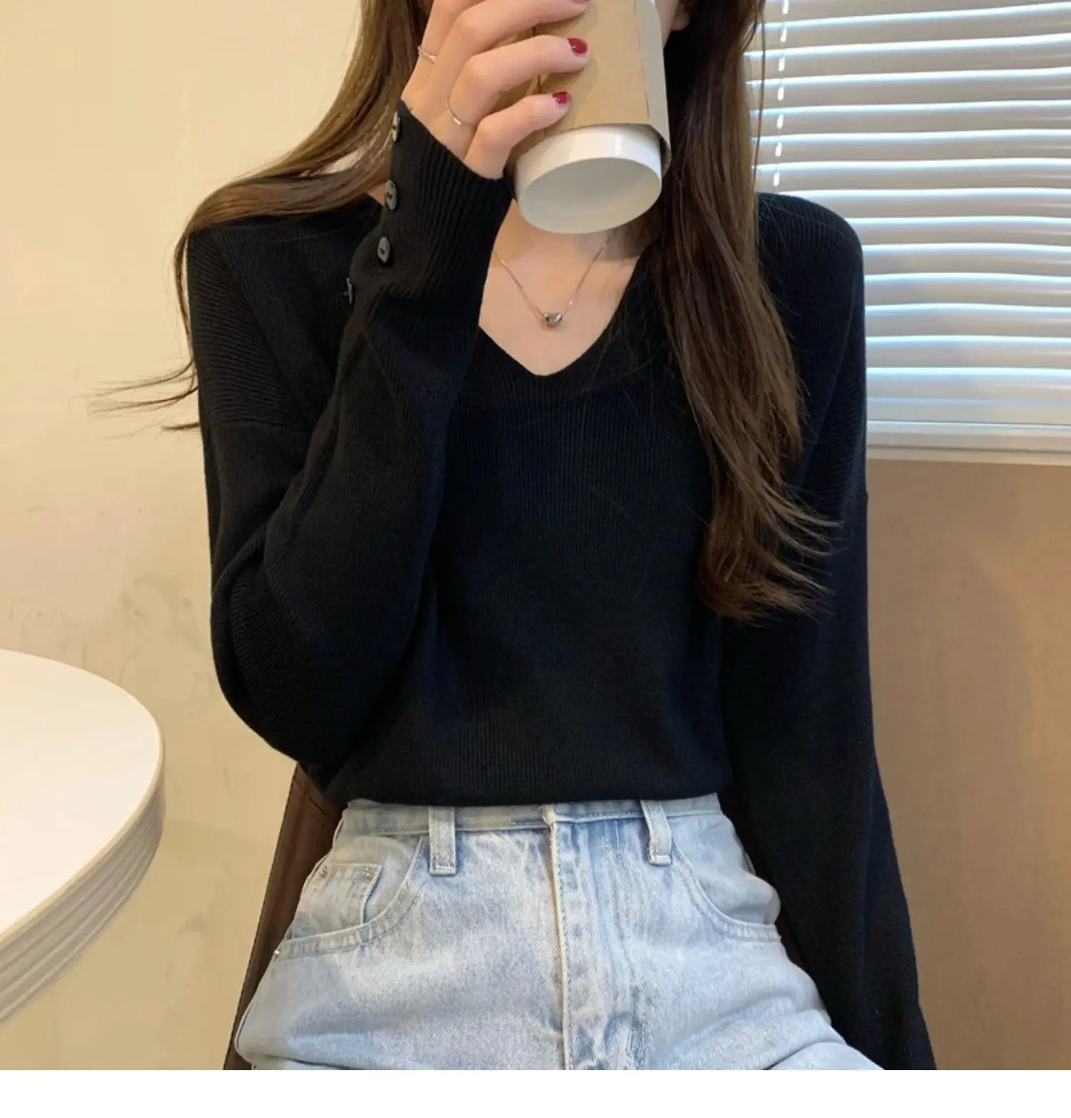 Autumn/Winter V Neck Sweater For Women (FREE SHIPPING)