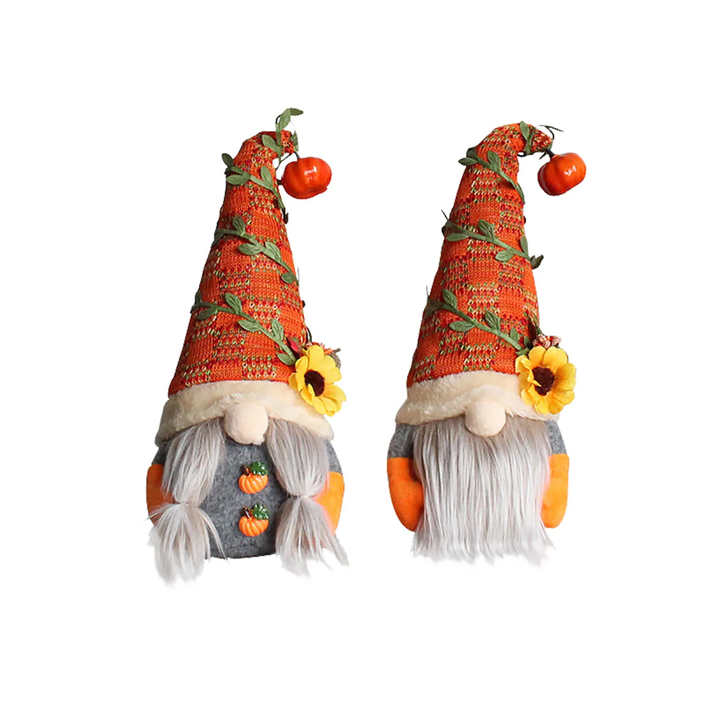 Fall Gnome Pumpkin Maple Sunflower Harvest