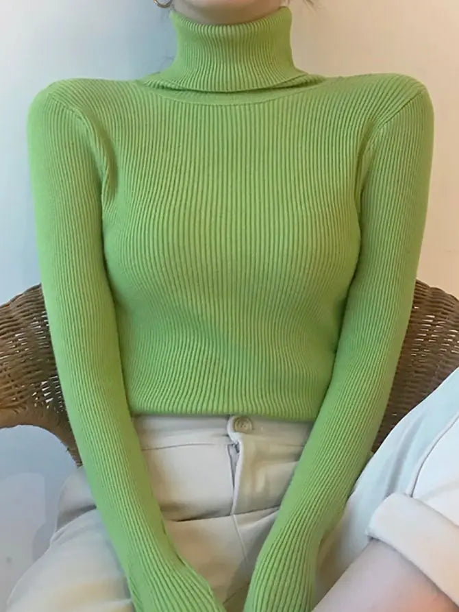 Women's Fall Turtleneck Sweater – Cozy, Classic, Cold-Weather Essential