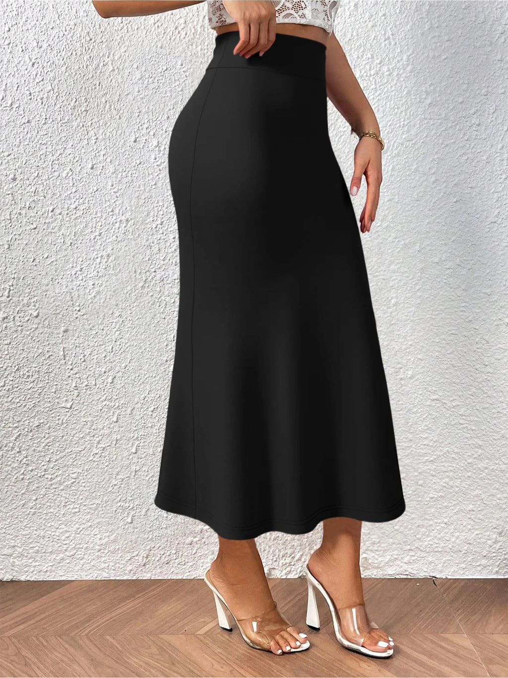 Women's High‑Waisted Mermaid Flared Hem Skirt (FREE SHIPPING)