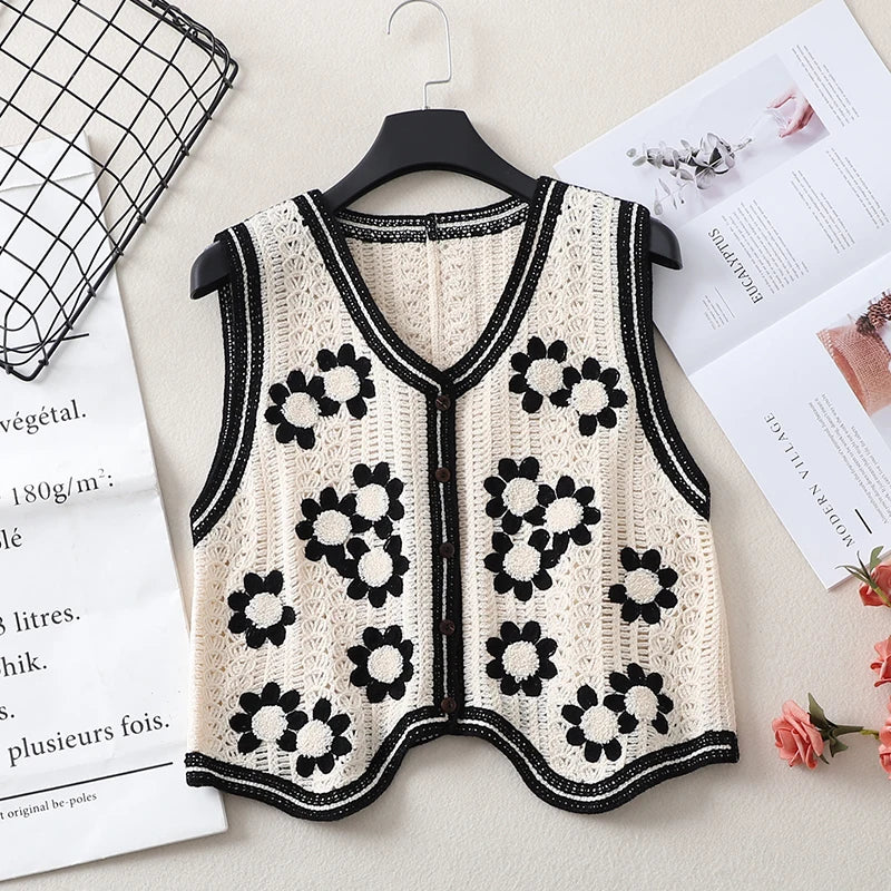 Daisy Crochet Vest for Women (FREE SHIPPING)