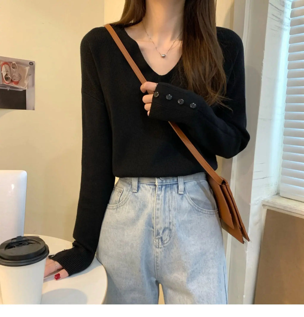 Autumn/Winter V Neck Sweater For Women (FREE SHIPPING)