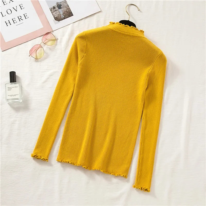 Autumn/Winter Basic Women's Mock Neck Pullovers (FREE SHIPPING)