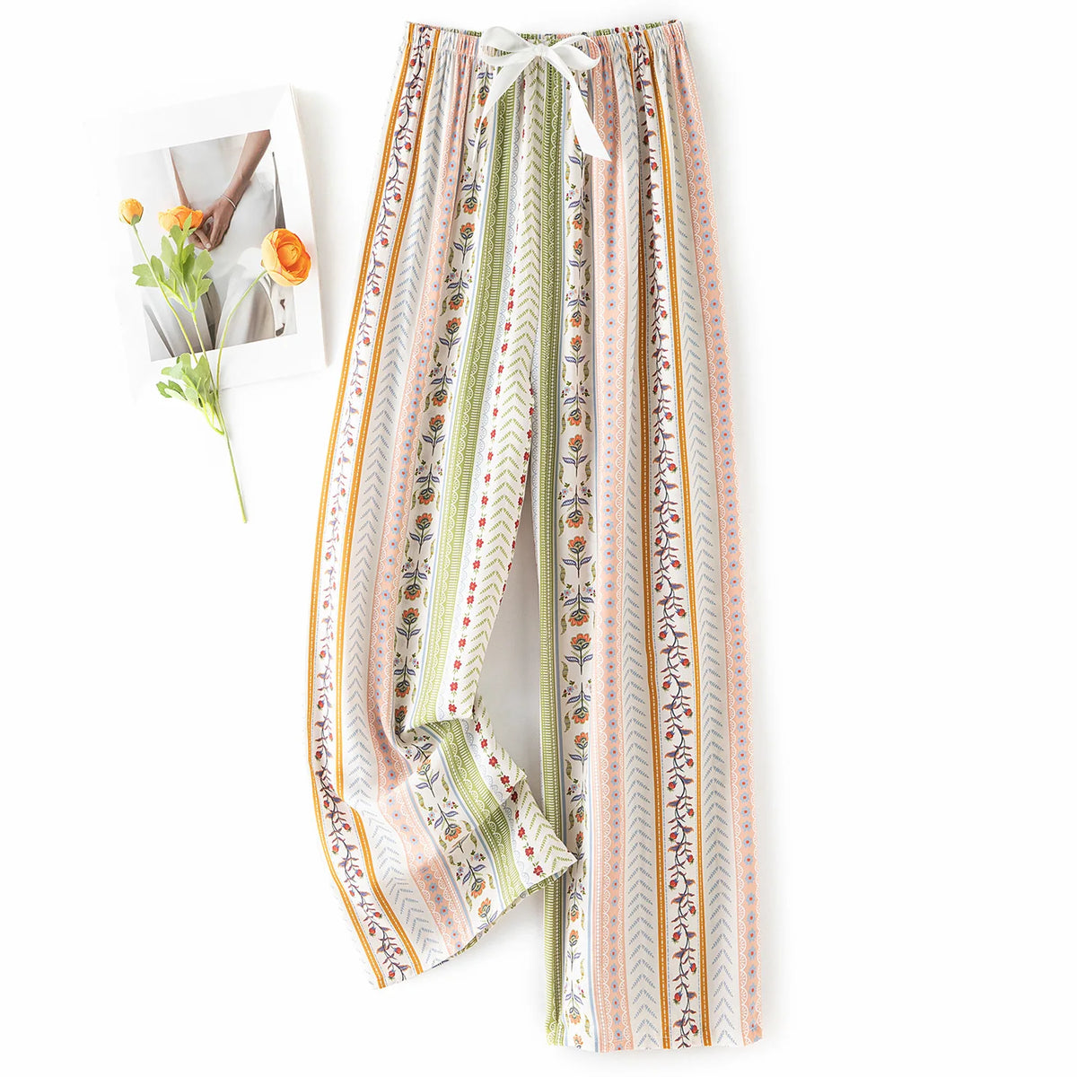 Women's Casual Wide-Leg Pants – 36 Colors & Prints to Choose From