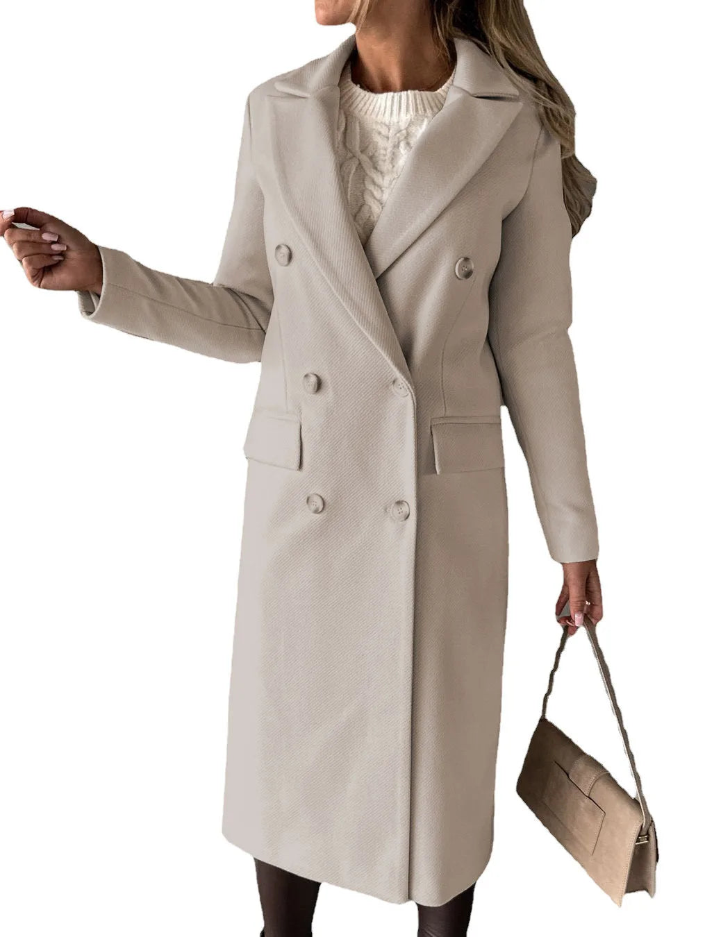 Women's Wool, Double-Breasted Coat (FREE SHIPPING)