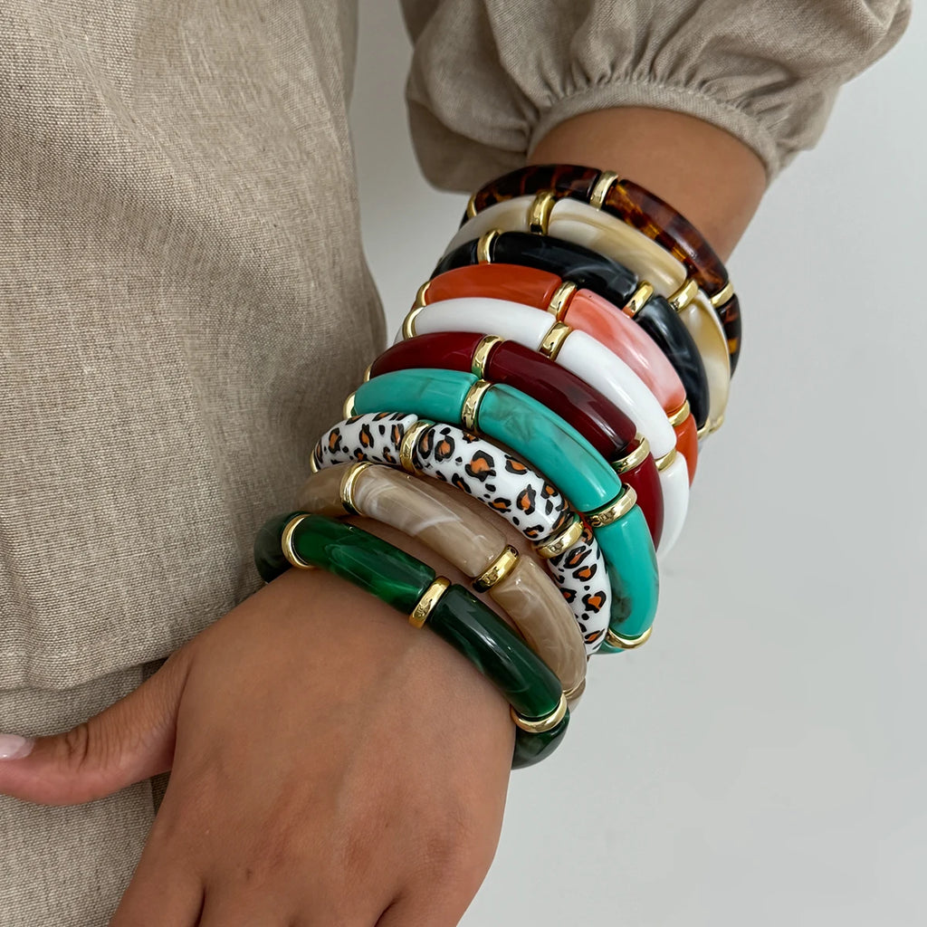 Bohemian Beaded Elastic Bangle Bracelet 10 colors (FREE SHIPPING)