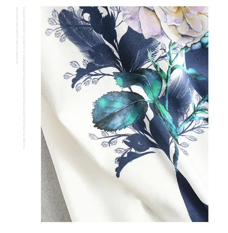 Plus Size Women's Silk Satin Print Blouse (FREE SHIPPING)