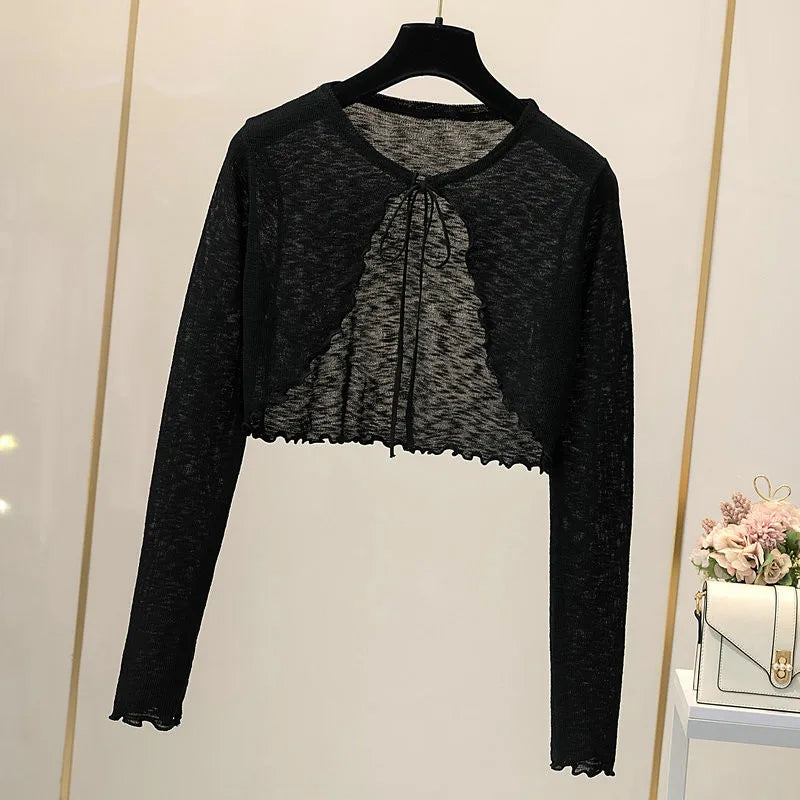 Front Tie Cardigan Women's Bolero Sweater (FREE SHIPPING)