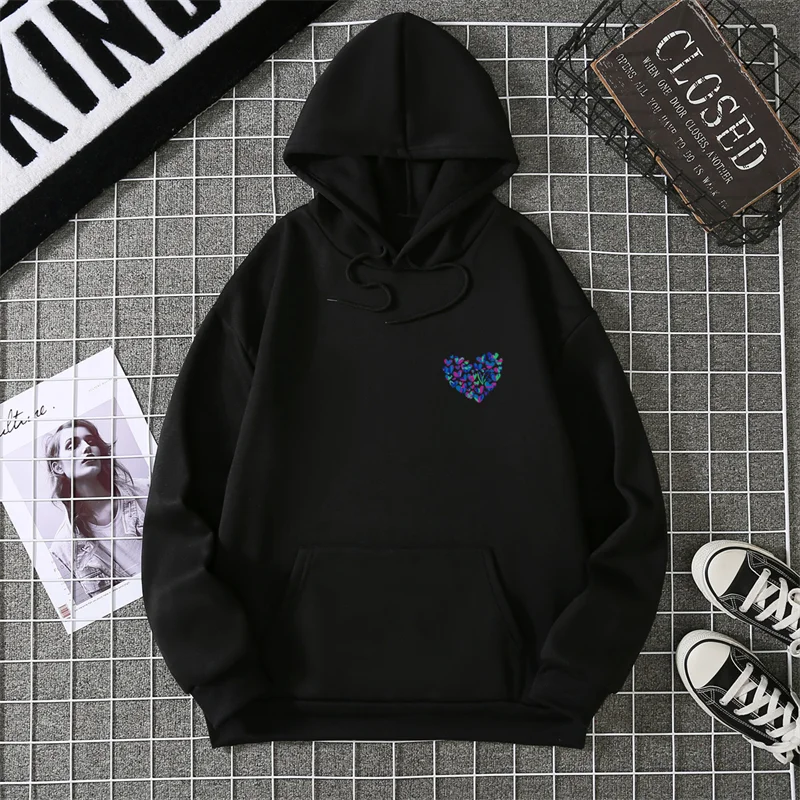 Women's Love Graphic Hoodie – Soft, Cozy & Sweet Printed Sweatshirt
