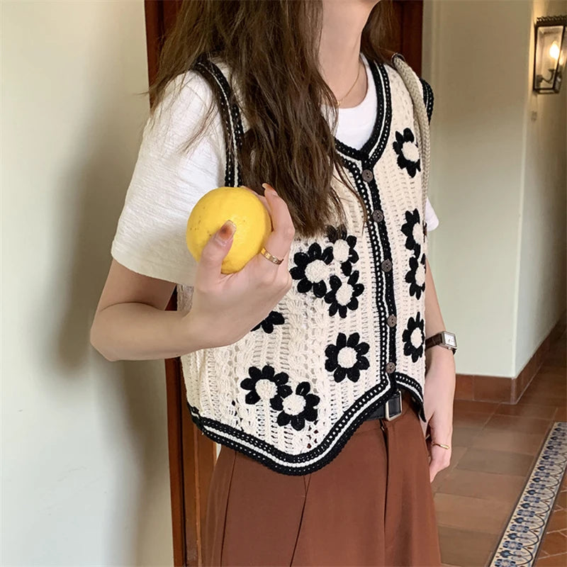 Daisy Crochet Vest for Women (FREE SHIPPING)