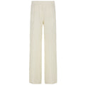 SUCHCUTE Holiday Fabric Texture Beach Knitted Pants Chic White Casual Pants  Y2k Aesthetic Summer Straight Trousers Beachwear