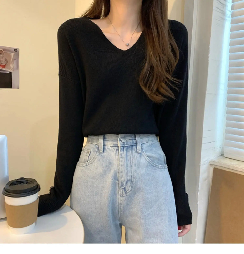 Autumn/Winter V Neck Sweater For Women (FREE SHIPPING)