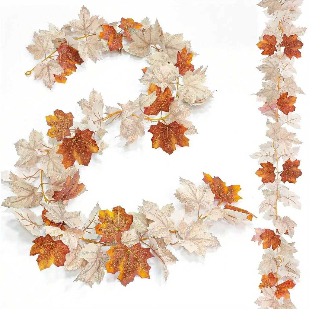 Artificial Fall Maples Leaves Garland