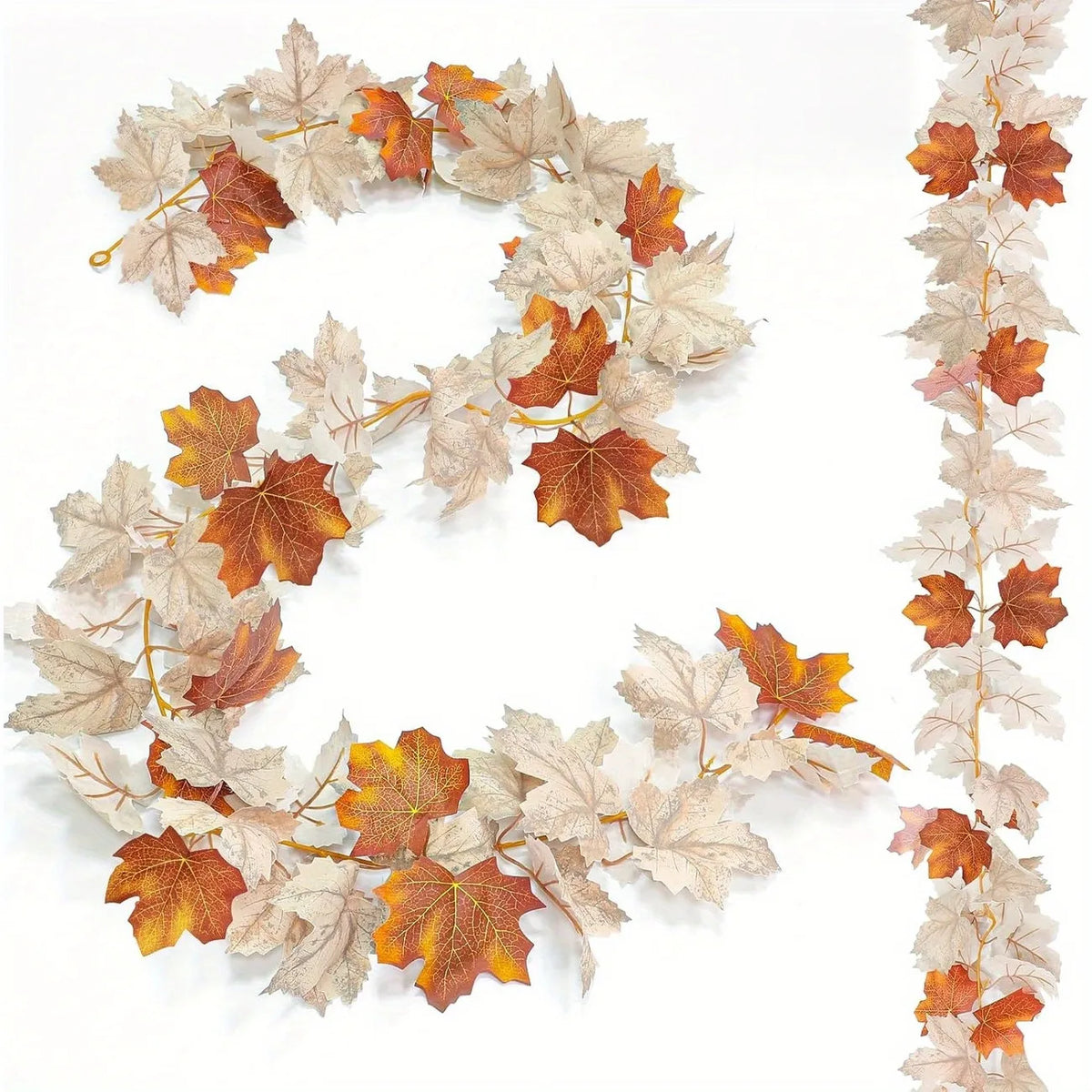 Artificial Fall Maples Leaves Garland