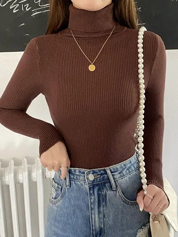 Women's Fall Turtleneck Sweater – Cozy, Classic, Cold-Weather Essential