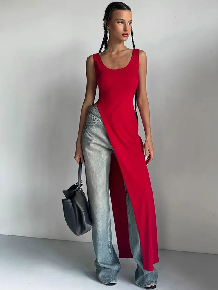 Sexy Side High Split Midi Dress (FREE SHIPPING)