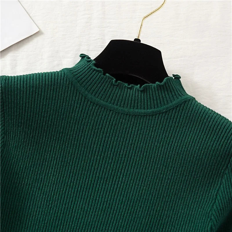 Autumn/Winter Basic Women's Mock Neck Pullovers (FREE SHIPPING)
