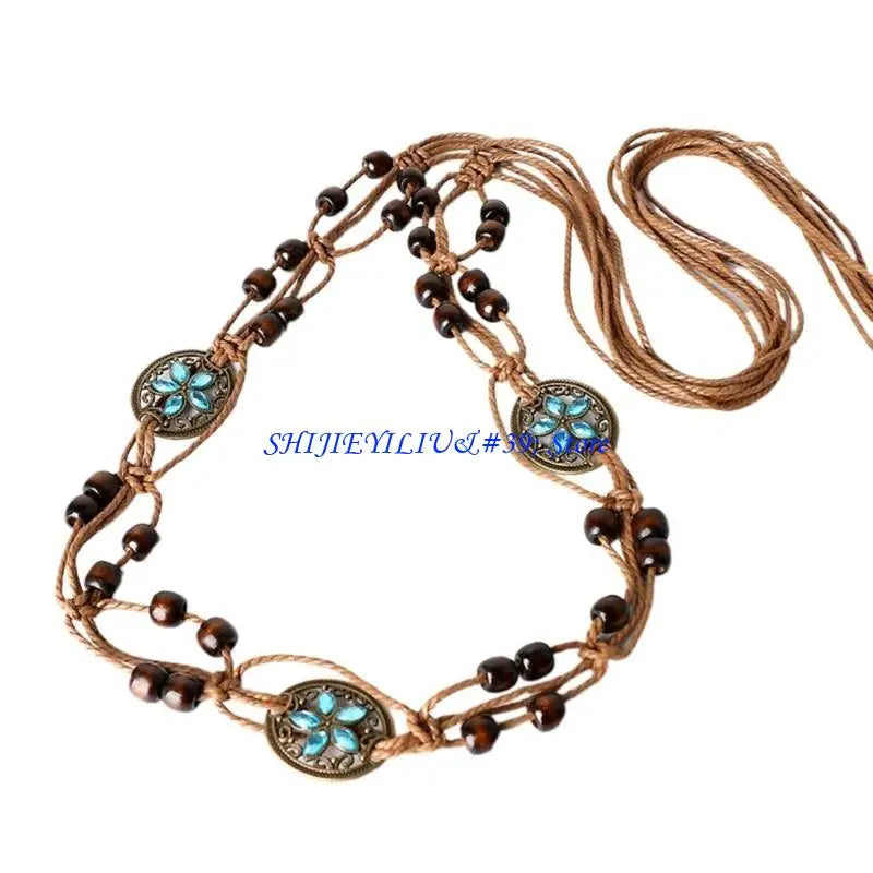 Beaded Butterflies Vintage Tassel Waist Belt (FREE SHIPPING)
