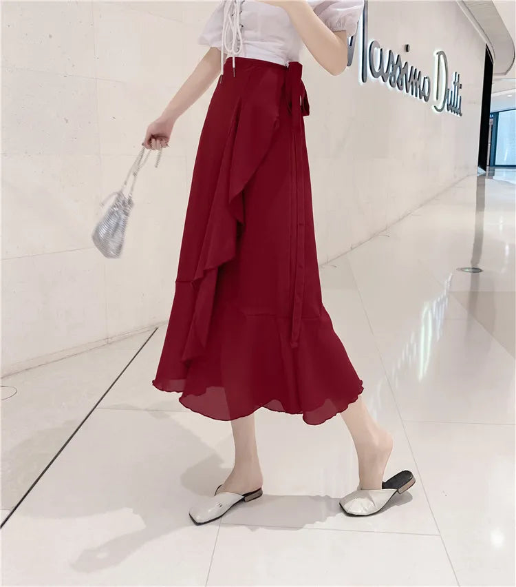 Women's Beach Wrap Skirt – 49 Colors & Prints, Lightweight Summer Essential