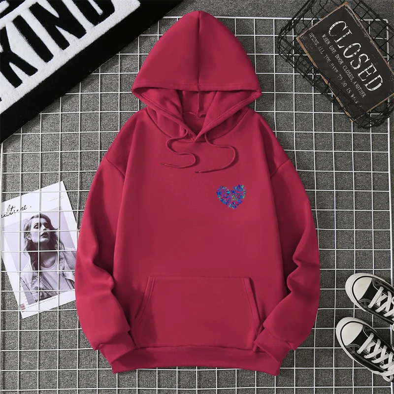 Women's Love Graphic Hoodie – Soft, Cozy & Sweet Printed Sweatshirt